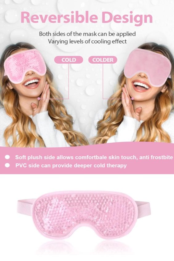 Cooling gel eye mask