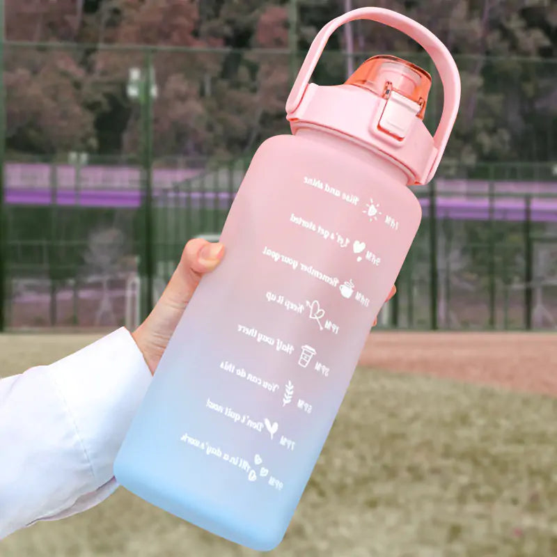 2L water bottle straw cup