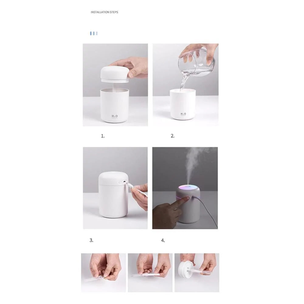 Portable air humidifier