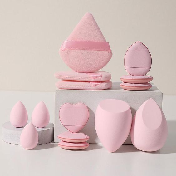 Beauty makeup puff set