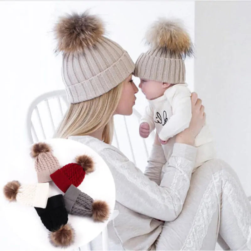 Mother & baby hat set