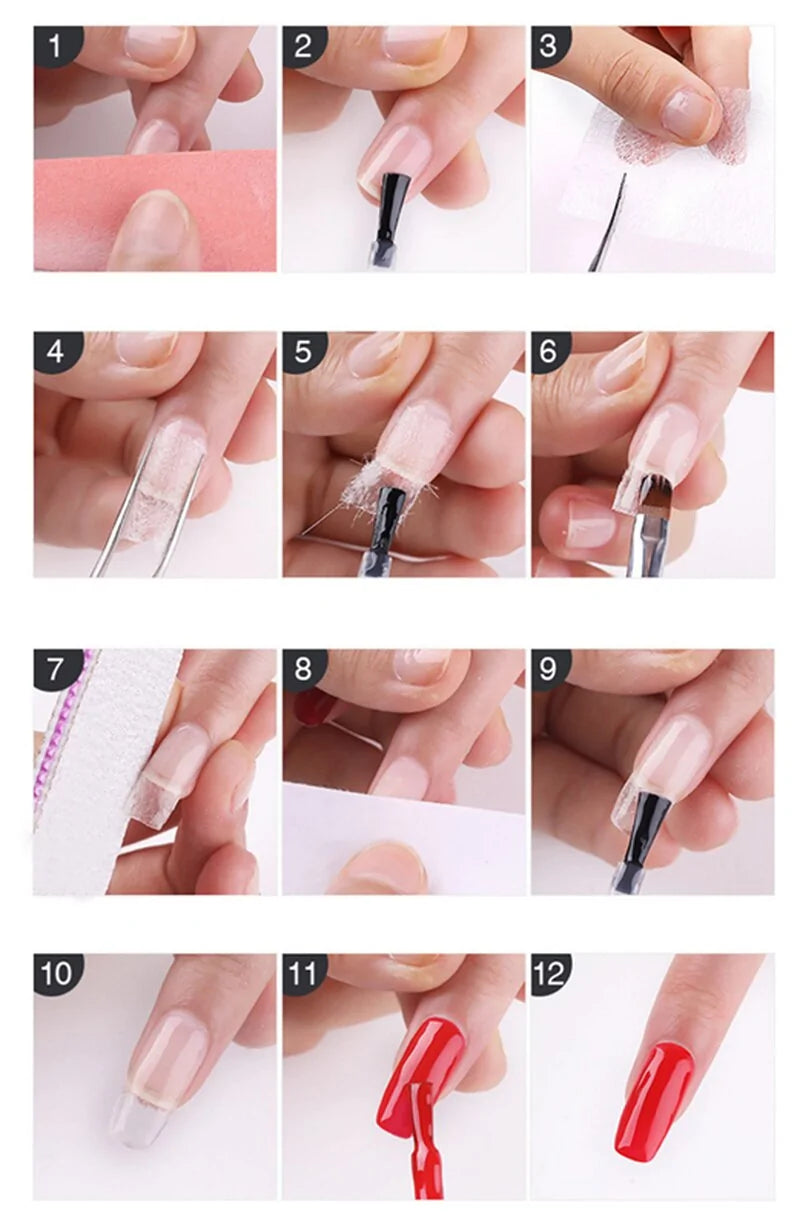 20 Fiberglass nail extension forms