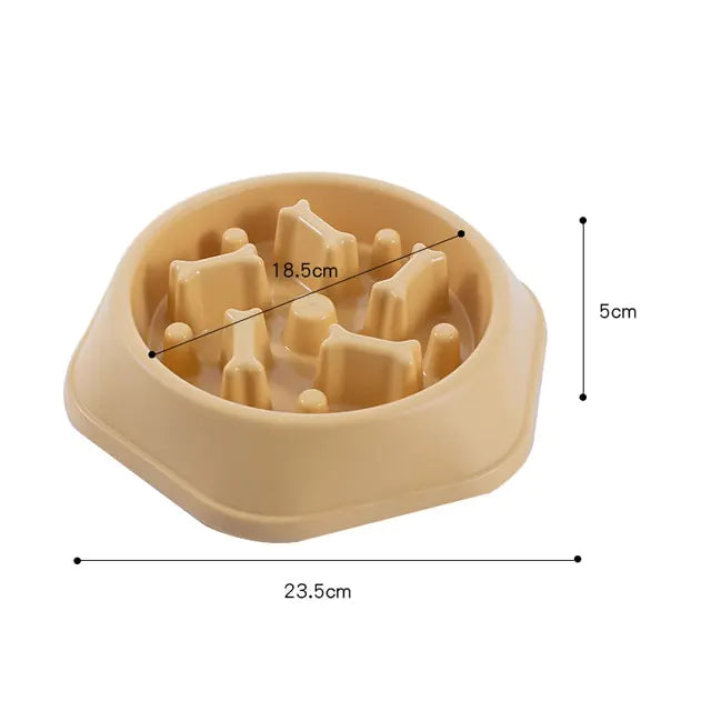 Slow feed bone bowl