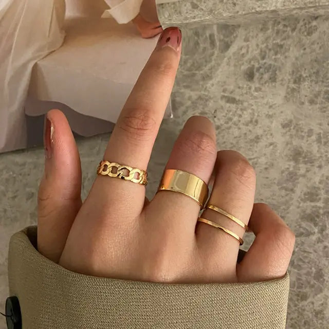 Gold ring sets