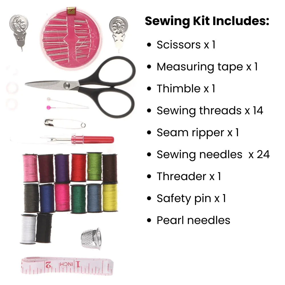 Mini sewing machine + sewing kit