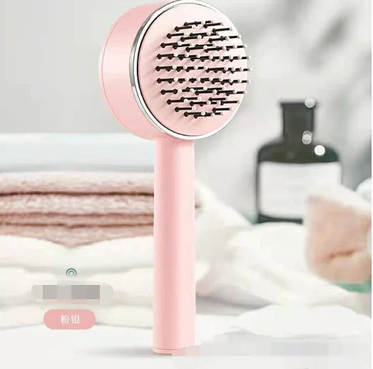 Self-cleaning brush