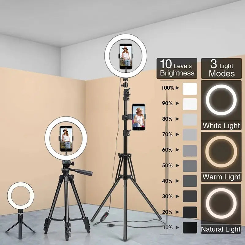 Dimmable led ring light