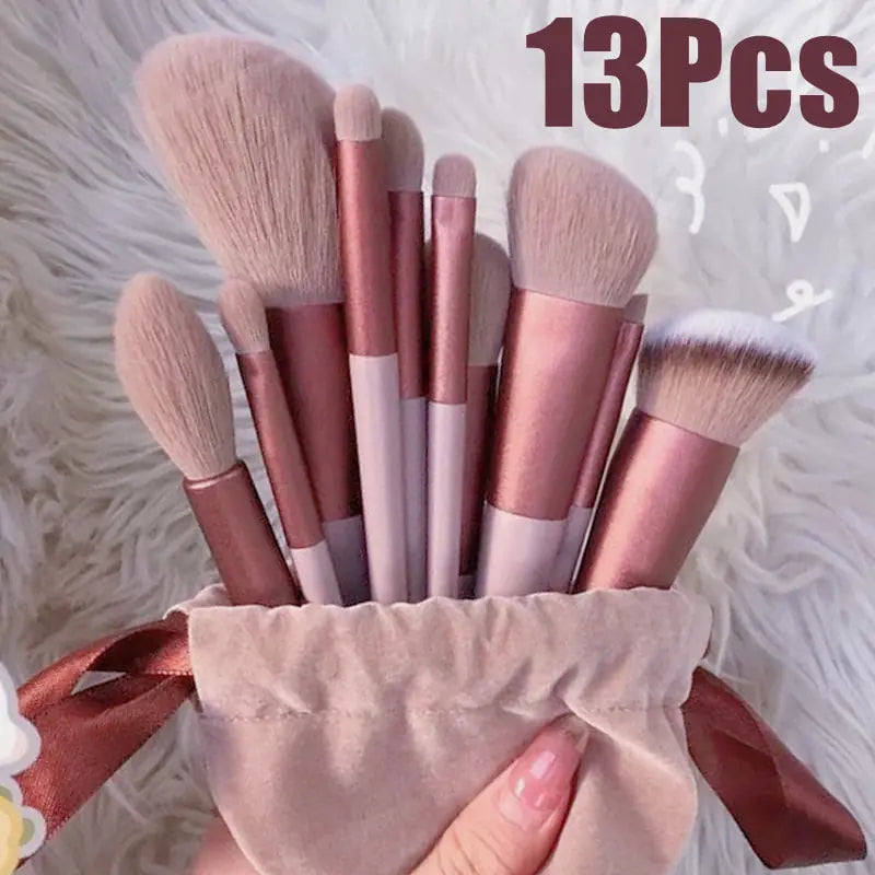 13 makeup brushes