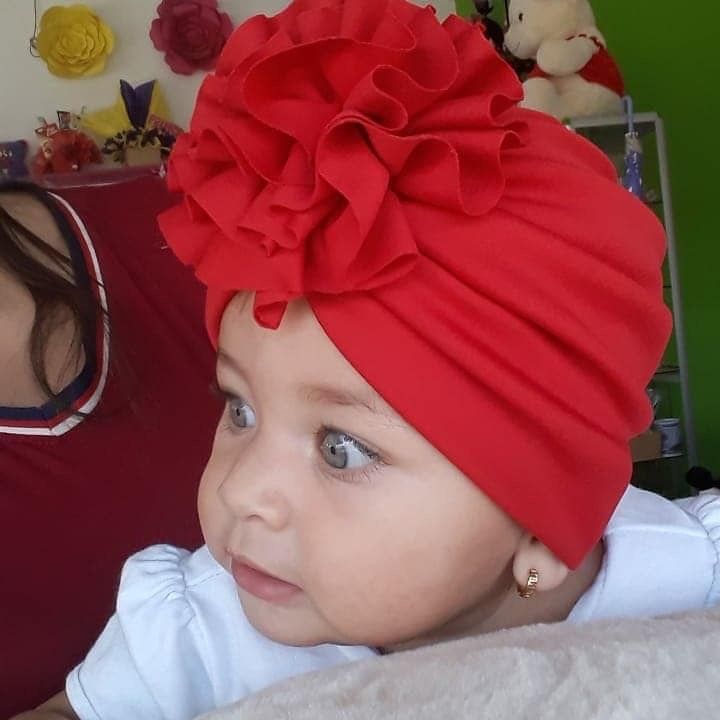 Baby flower hat