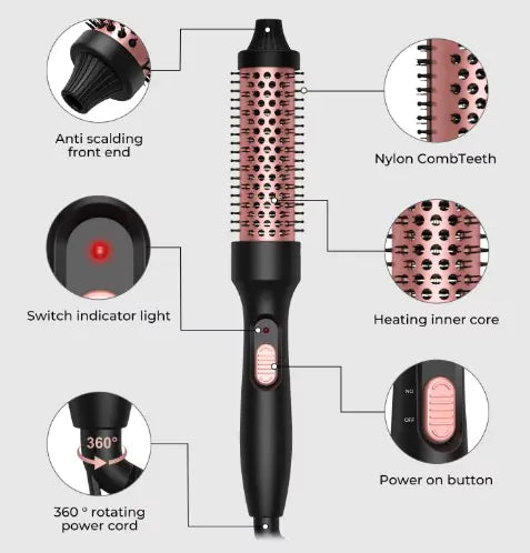 3 In 1 hair straightener curler and ionic hair dryer