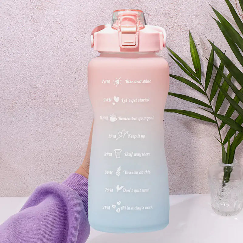 2L water bottle straw cup