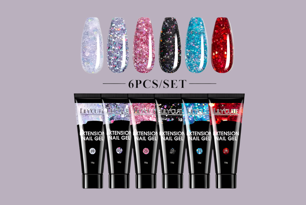 6 nail gel set