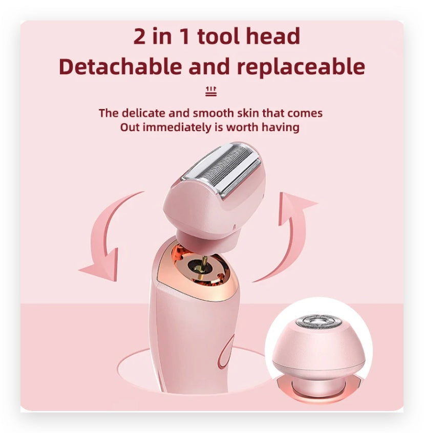 2 In 1 hair removal epilator/trimmer - rechargeable