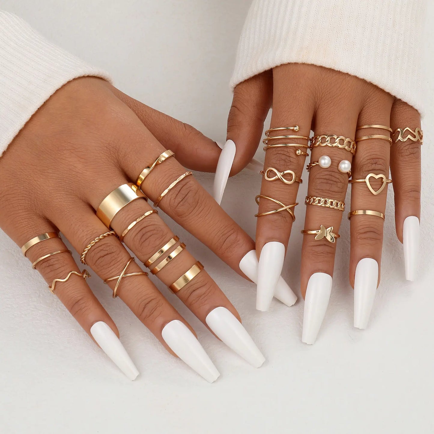 Gold ring sets