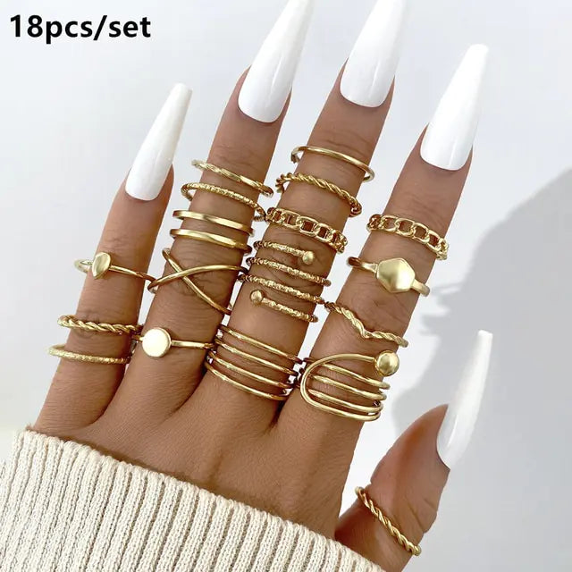 Gold ring sets