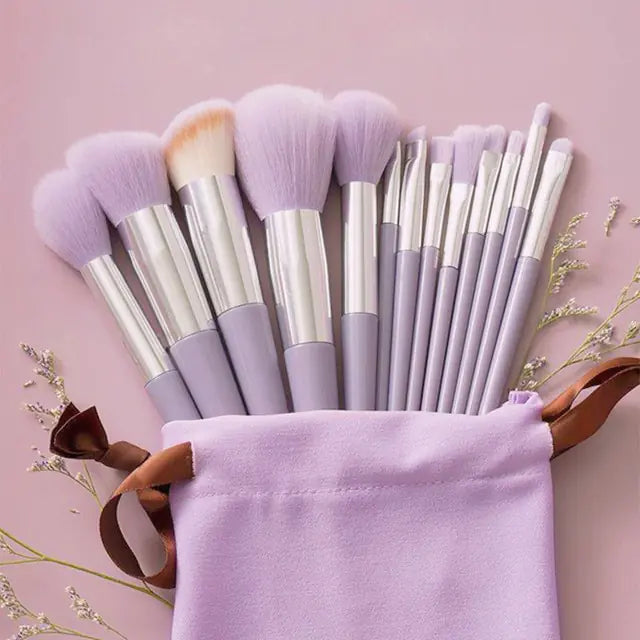 13 makeup brushes