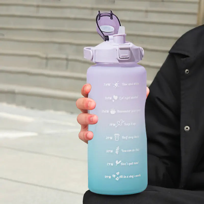 2L water bottle straw cup