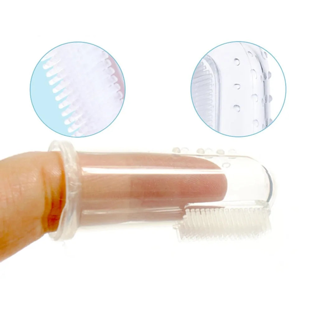 Pet finger toothbrush