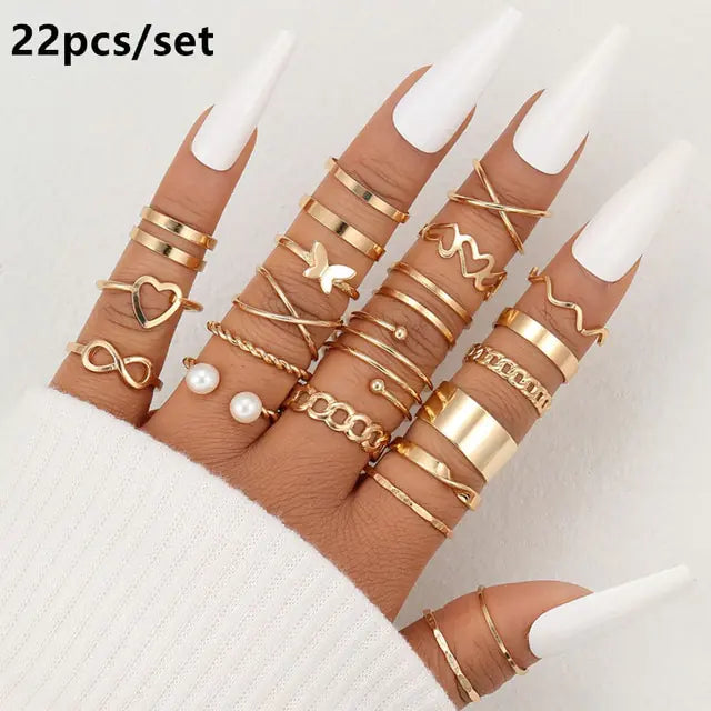 Gold ring sets